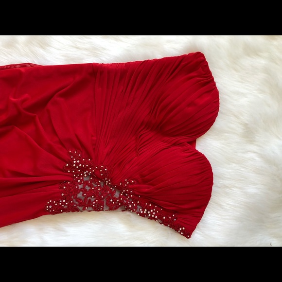 NORDSTOM : Formal Red Dress size 0 - Picture 3 of 7